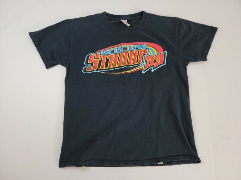 Curt Stroup Sprint Car Racing #33 Short Sleeve Black T shirt Size Youth Medium 