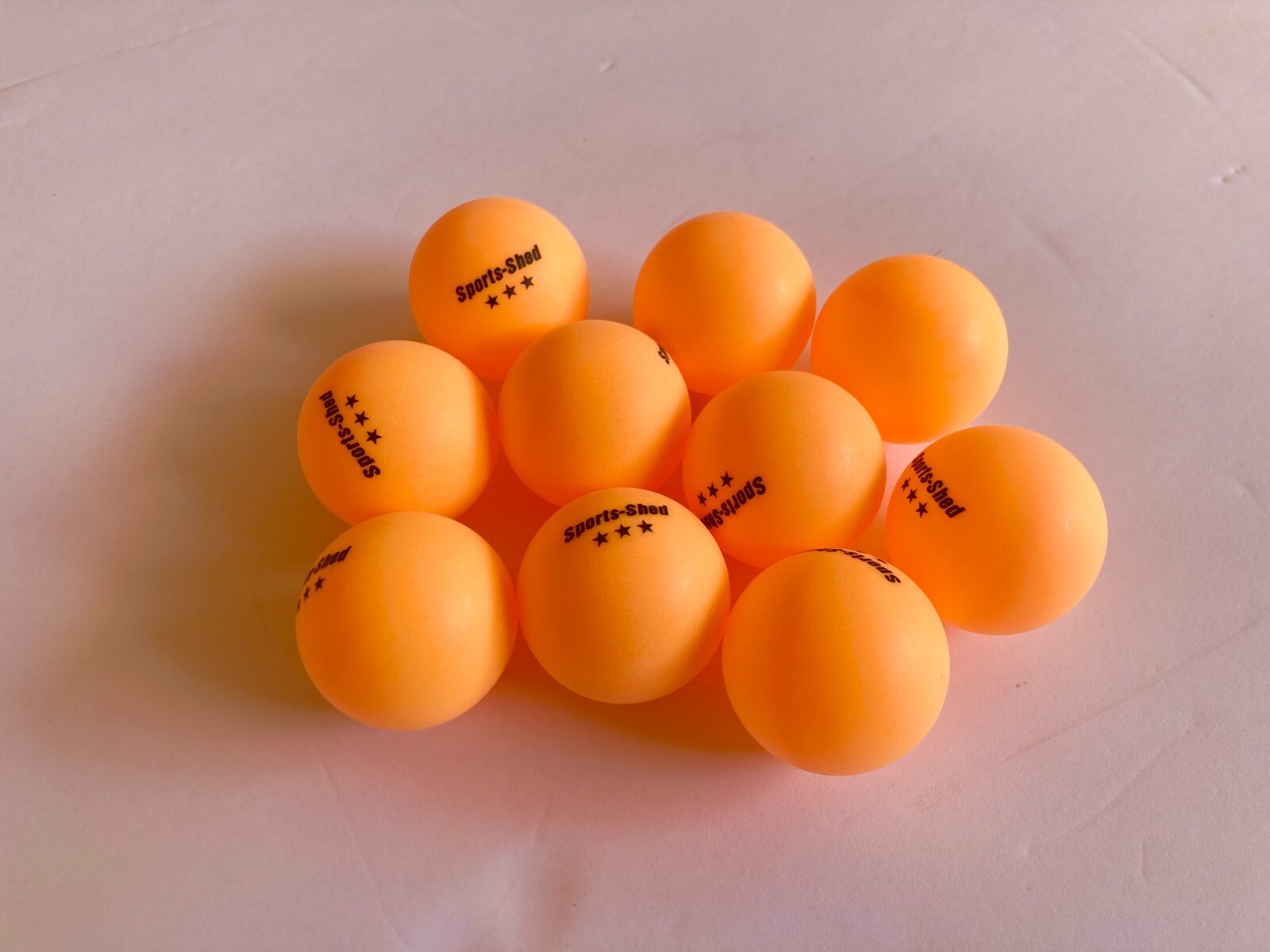 Tennis Balls Orange Ping Pong 3-star Official 10 Pack Sports