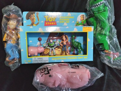 TOY STORY Woody, Buzz Lightyear, Rex and Hamm figures gift set/3 BK's Lot NEW