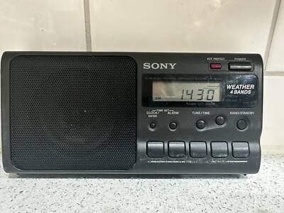 Sony ICF-M350V. TV/Weather/FM/AM 4 Band PLL Synthesized Receiver. Works.