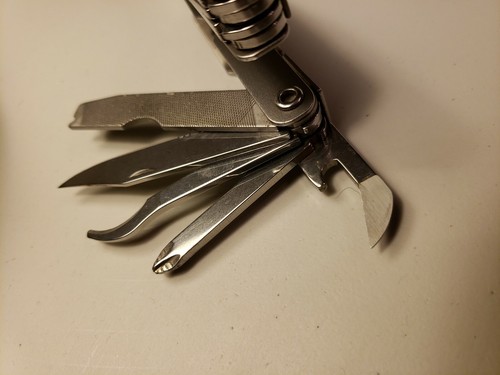 SCHRADE TOUGH TOOL MADE IN USA  MULTI-TOOL VINTAGE ORIGINAL SHEATH