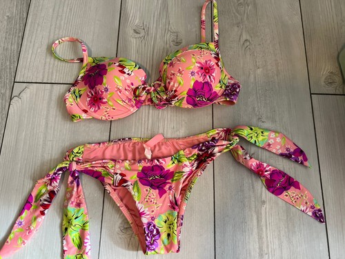 ☆Victoria's Secret☆ PINK ブルータイダイ ビキニ ボトム RARE Victoria's Secret PINK Vintage Double String Bikini