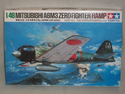 Mitsubishi A6M3 Zero Fighter Hamp Tamiya 61025 Scale 1/48 Aircraft Model Kit