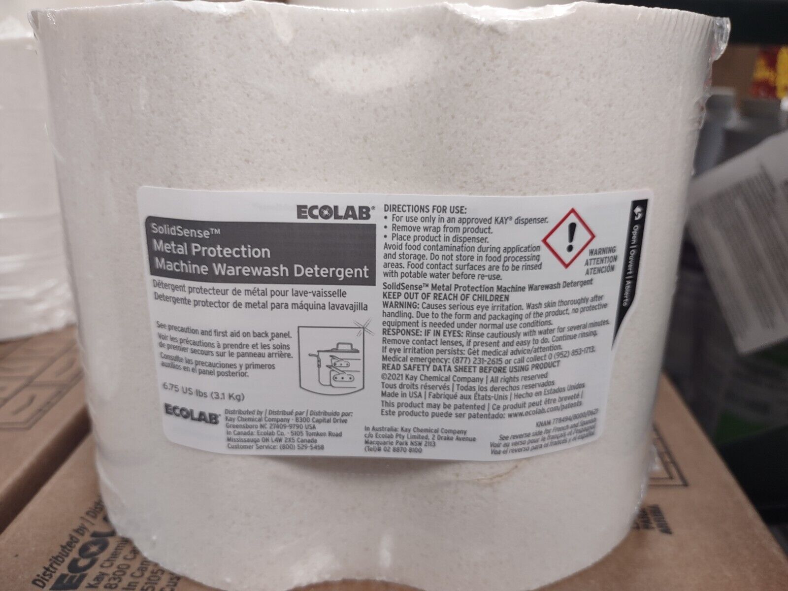 Ecolab Apex Metal Protection Metal-Safe Dish Machine Detergent...