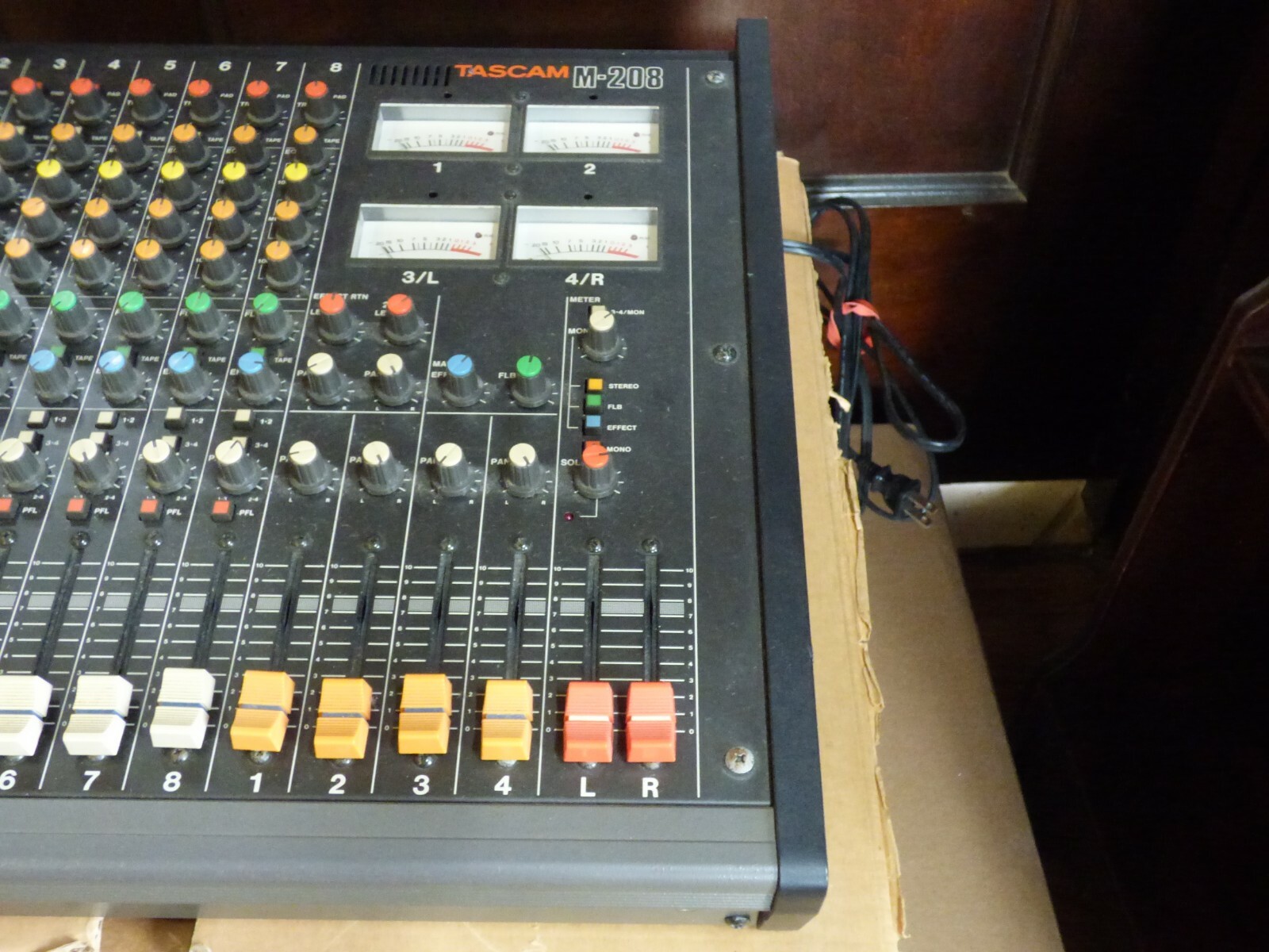 Tascam M-208 8 Channel Analog Mixer w/ original box and styrofoam, made in Japan