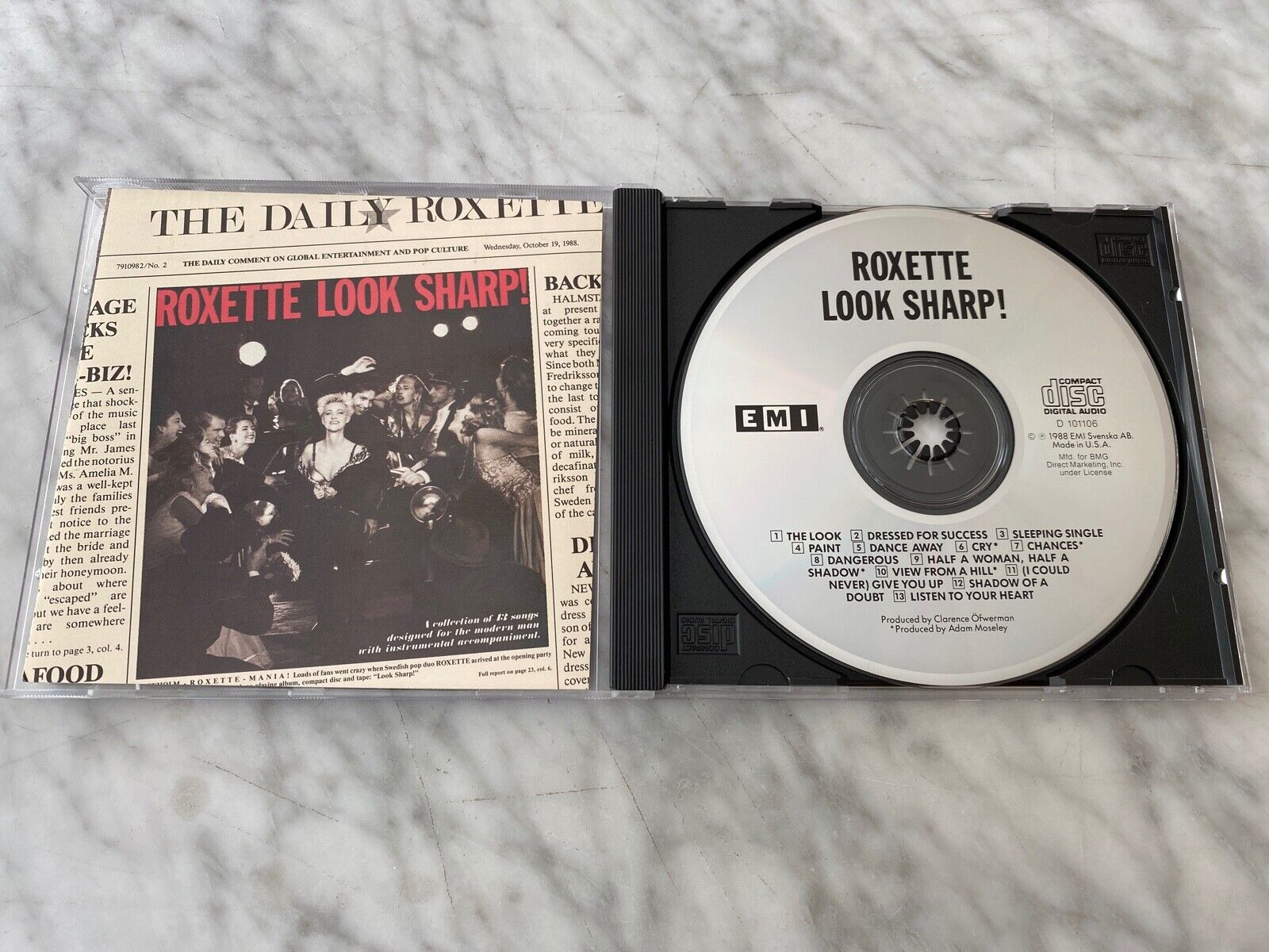 Roxette Look Sharp CD EARLY PRESS! EMI D 101106 Per Gessle Roxette Look Sharp CD EARLY PRESS! EMI D 101106 Per Gessle