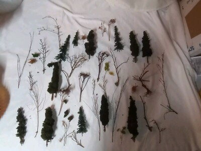Ho Scale Model Trees Pine Trees Metal Trees 1:87 Trees. Late Fall Winter  Spring