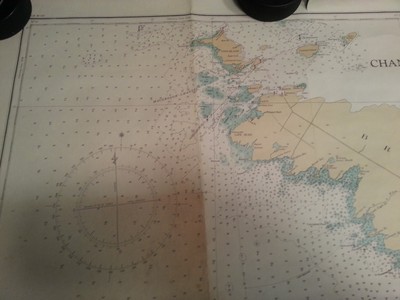 1971 Chantry Island to Cove Island Nautical Map - in Fathoms + Southampton Harbr