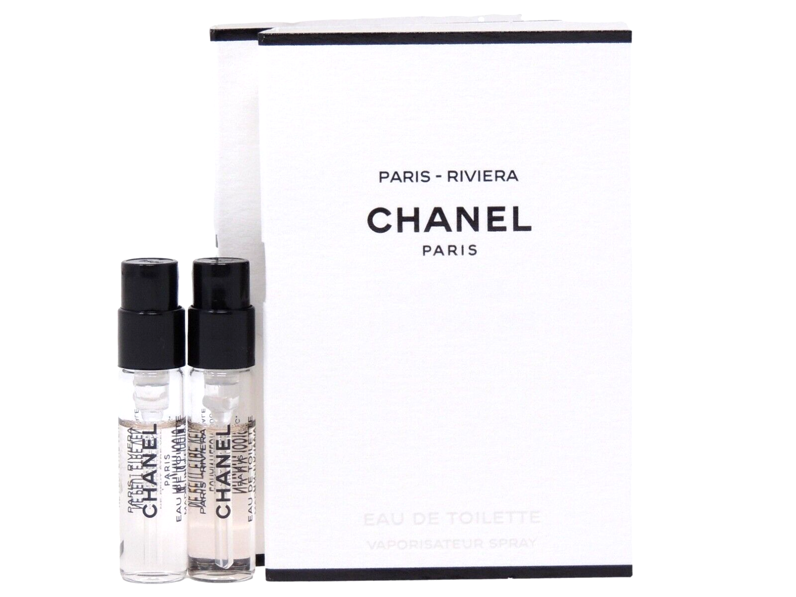 CHANEL PARIS RIVIERA EDT 1.5ml .05fl oz x 2 PERFUME COLOGNE SPRAY