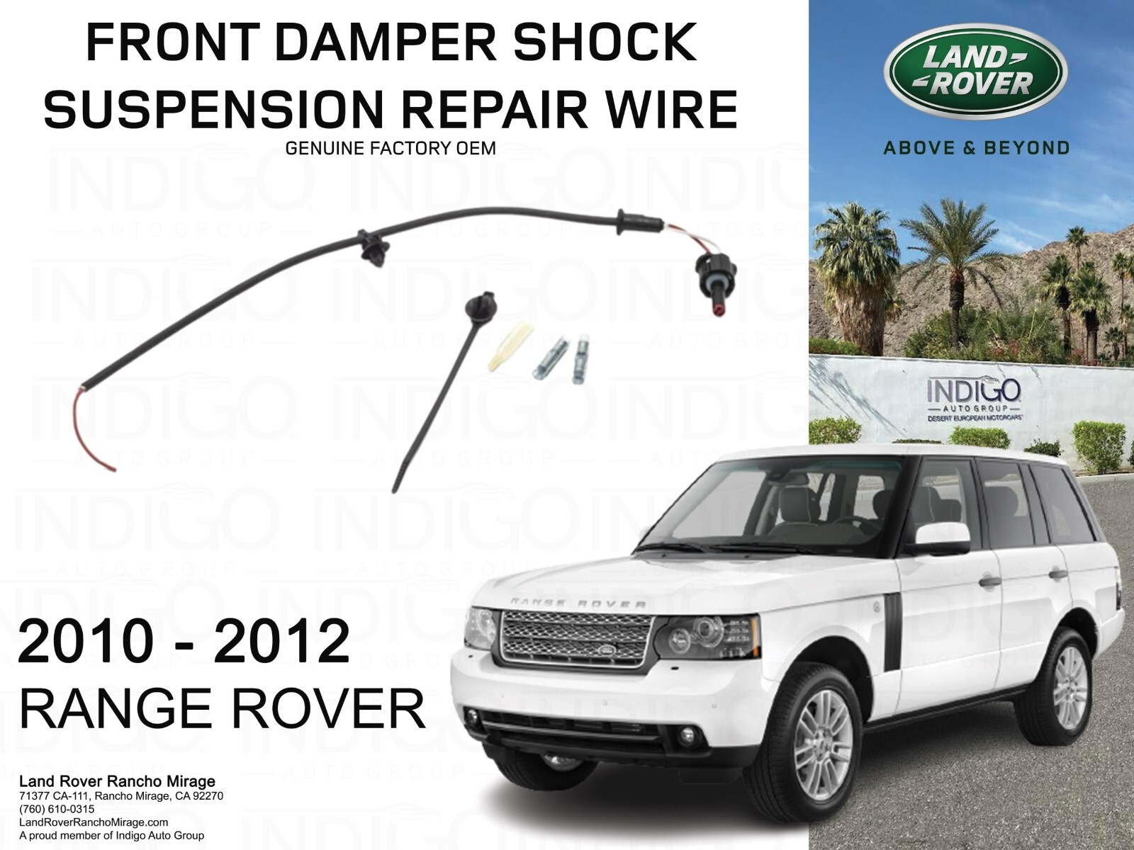 Genuine L322 Range Rover 10-12 FRONT DAMPER shocksuspension