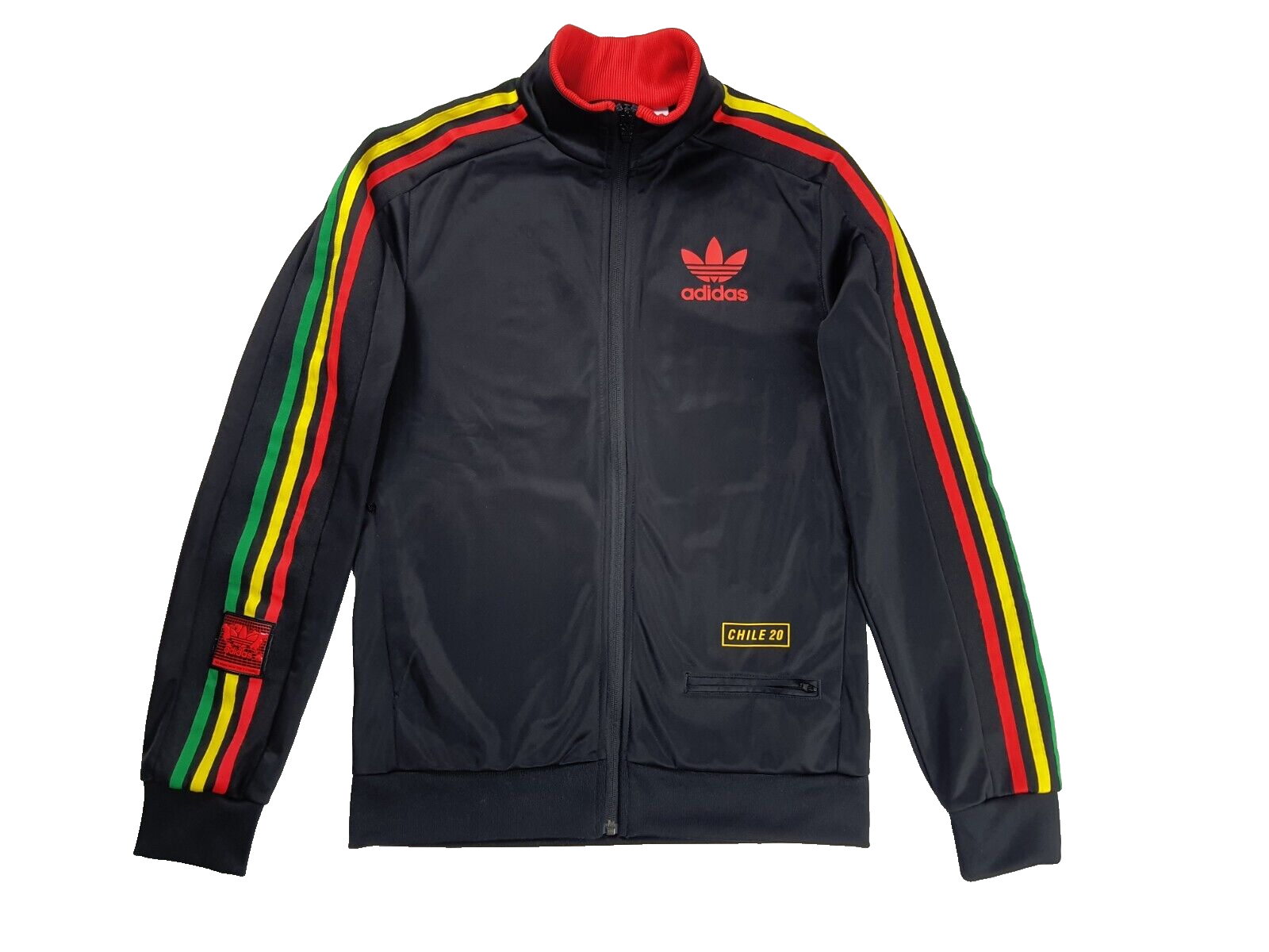 Adidas black Jamaica Rasta chile 20 Tracksuit Jacket Track Adidas black Jamaica Rasta chile 20 Tracksuit Jacket Track