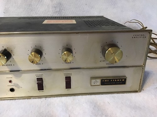 FISHER TX-100 CONTROL AMPLIFIER solid state integrated amp Vintage Transistor