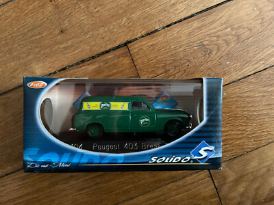 SOLIDO PEUGEOT 403 BREAK PERRIER EAU GAZEUSE MINERALE NATURELLE 1/43 REF 45104