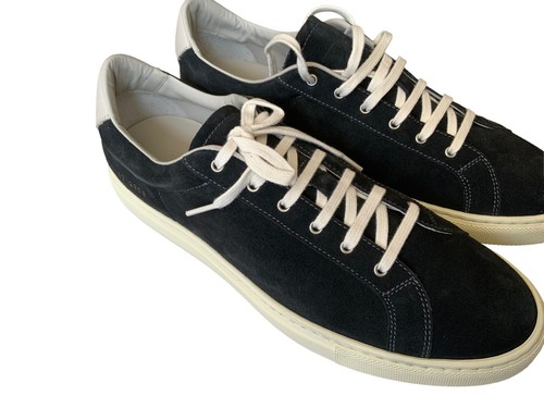 Pre-owned Common Projects Brand -  Retro Low Blue Grey Suede Sneakers -2343- Msrp $475