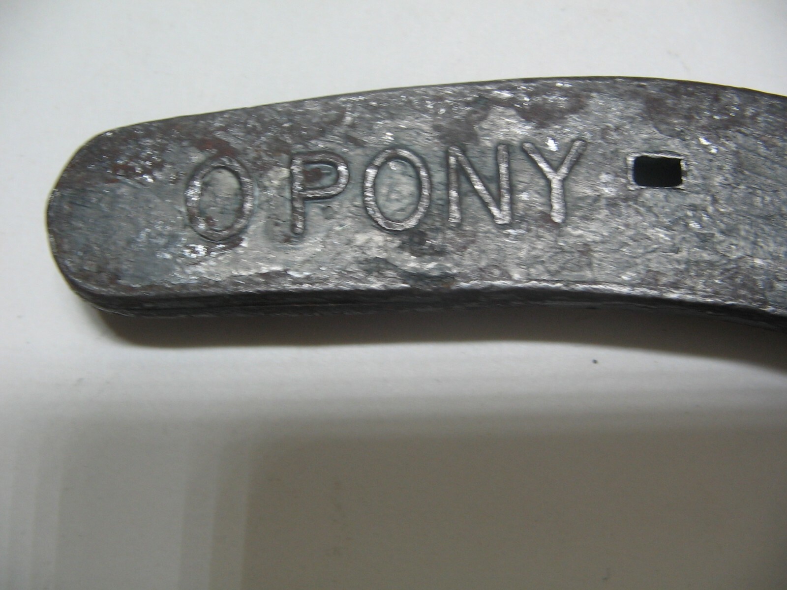 4 Steel horseshoes pony made by Diamond - Hot forged pony 3 @ # 0 and 1 @ # 1