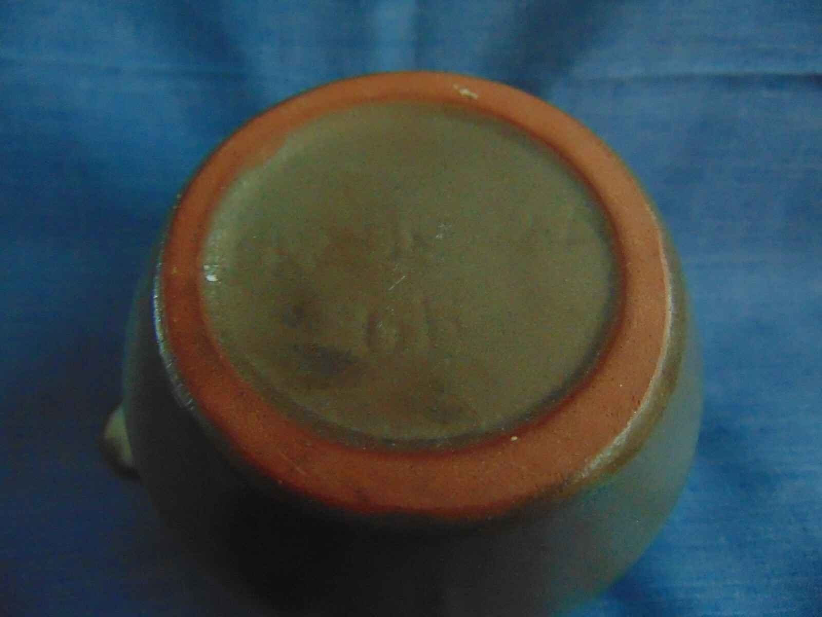 VTG FRANKOMA POTTERY WESTLAND WOODLAND MOSS 6B SUAR BOWL W/LID