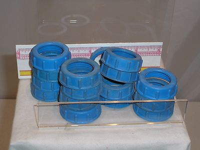 The Listing is for: (8) used Blue 1 in. Rigid Plastic Insulated Bushings.