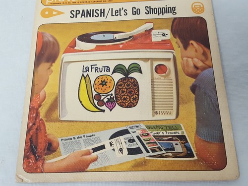 Vintage General Electric Spanish ShowNTell Picturesound Program Lets Go Shopping