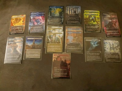 MTG Commander Masters Borderless Art Card Lot Fellwar Stone Reliquary Tower 