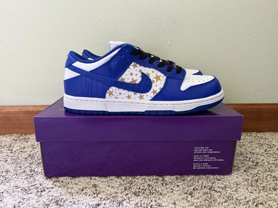 Supreme x Nike SB Dunk Low Hyper Blue Size 8 DH3228-100