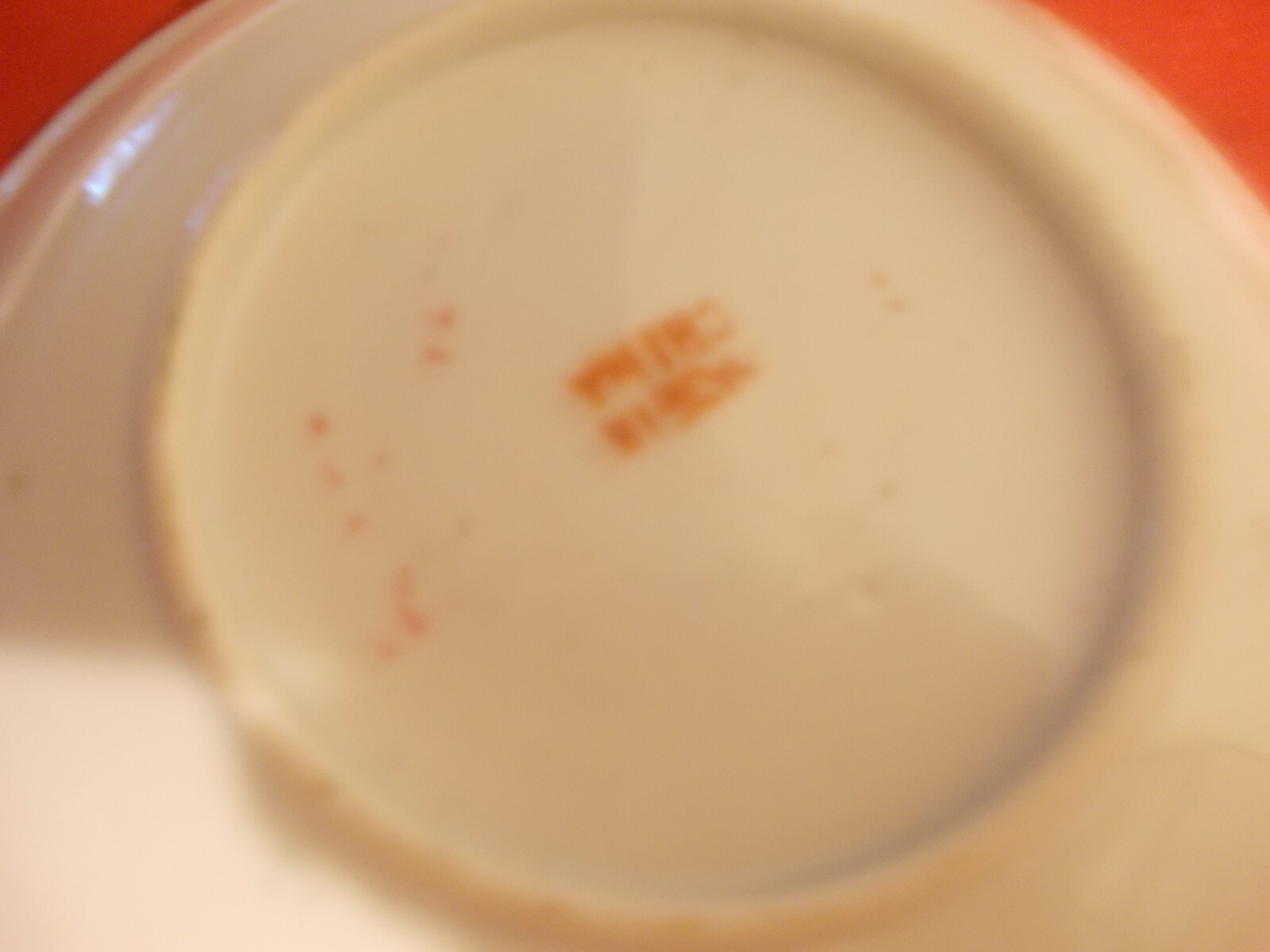 Antique Rose Medallion Cup and Saucer and 2 Saucer Plates