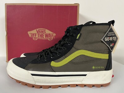 VANS Sk8-Hi GORE-TEX MTE-3 Waterproof Black Olive Green Boot Mens 8 / Womens 9.5
