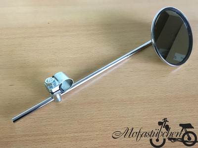 NEU Spiegel Chrom Edelstahl mit Schelle bumm rund für Zündapp Mofa Moped Mokick