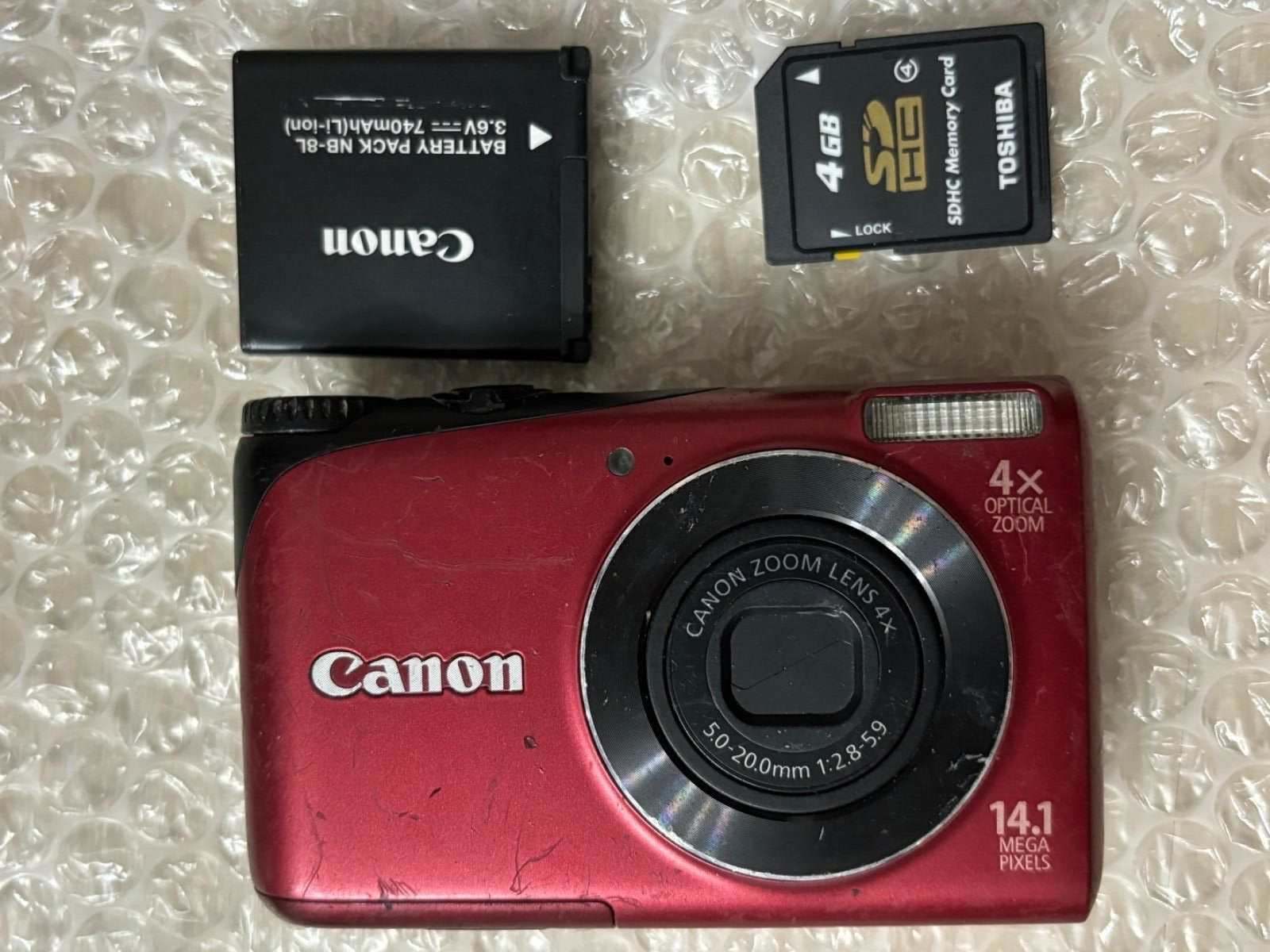 Canon PowerShot A2200 Red Digital Camera 14.1MP 4x Optical Canon PowerShot A2200 Red Digital Camera 14.1MP 4x Optical