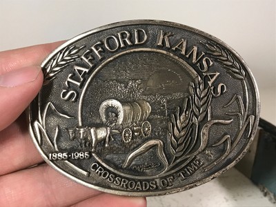 Vtg Hand-Tooled Western Cowboy Leather Belt PHIL farmer rodeo