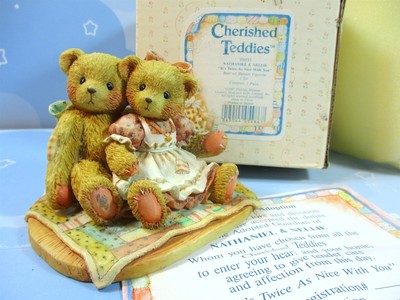 Cherished Teddies Nathaniel & Nellie It's Twice As Nice With You 950513 Box