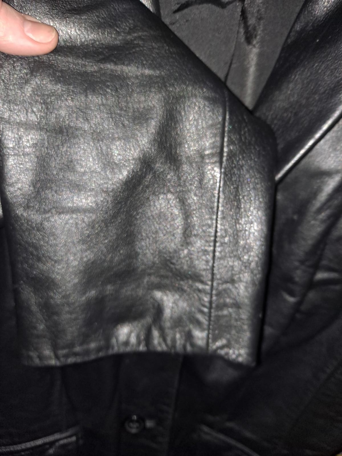 Ann Taylor Loft Petite Black Leather Coat Size 8P — photo 7