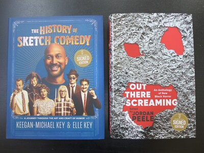 KEEGAN-MICHAEL KEY&JORDAN PEELE AUTOGRAPHED 2 NEW COMEDY&HORROR SIGNED BOOK 2023