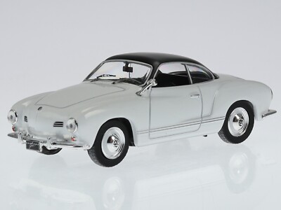 VW Karmann Ghia Coupe 1962 white diecast model car