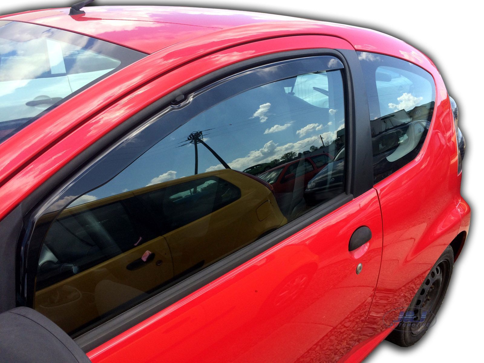 PEUGEOT 107 3 Door 20052014 Front wind deflectors 2pc set TINTED HEKO