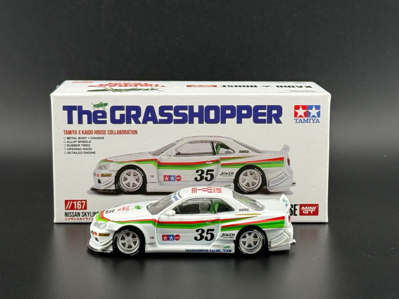 ミニカー MINIGT KAIDO HOUSE GT-R R34 Brazil Kaido House x Mini GT 1:64 Nissan Skyline GT-R (R34) The