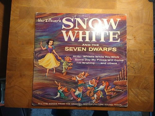 Snow White and the Seven Dwarfs 1963 Walt Disney's Vinyl Record DQ 1201