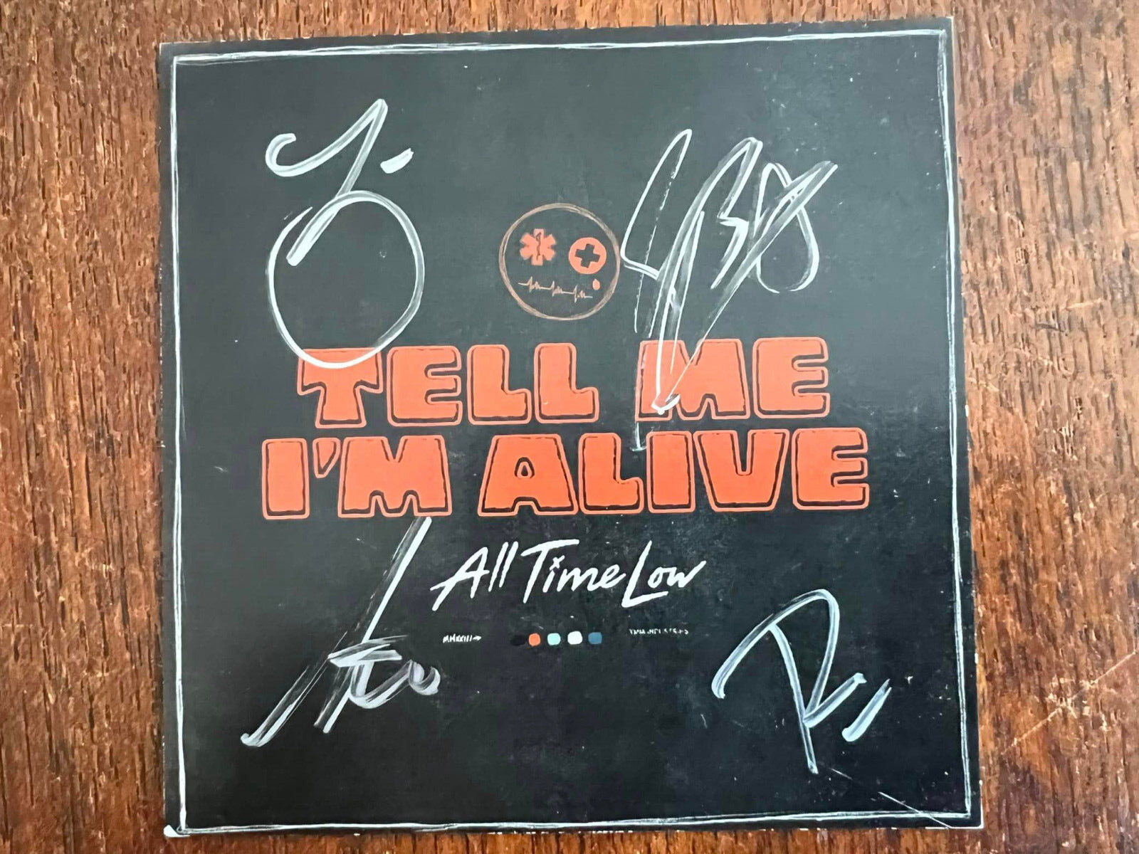 All Time Low cd Tell Me I'm Alive with signed art card 2023