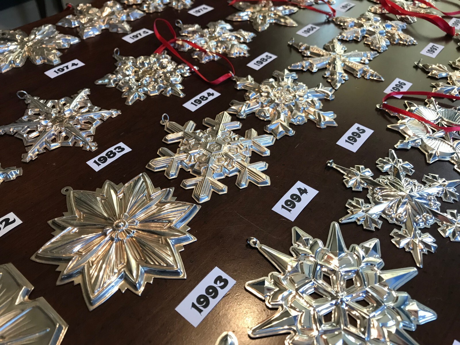 Vintage Gorham Sterling Silver Snowflake Ornament - 1970 - 2018 Annual Christmas