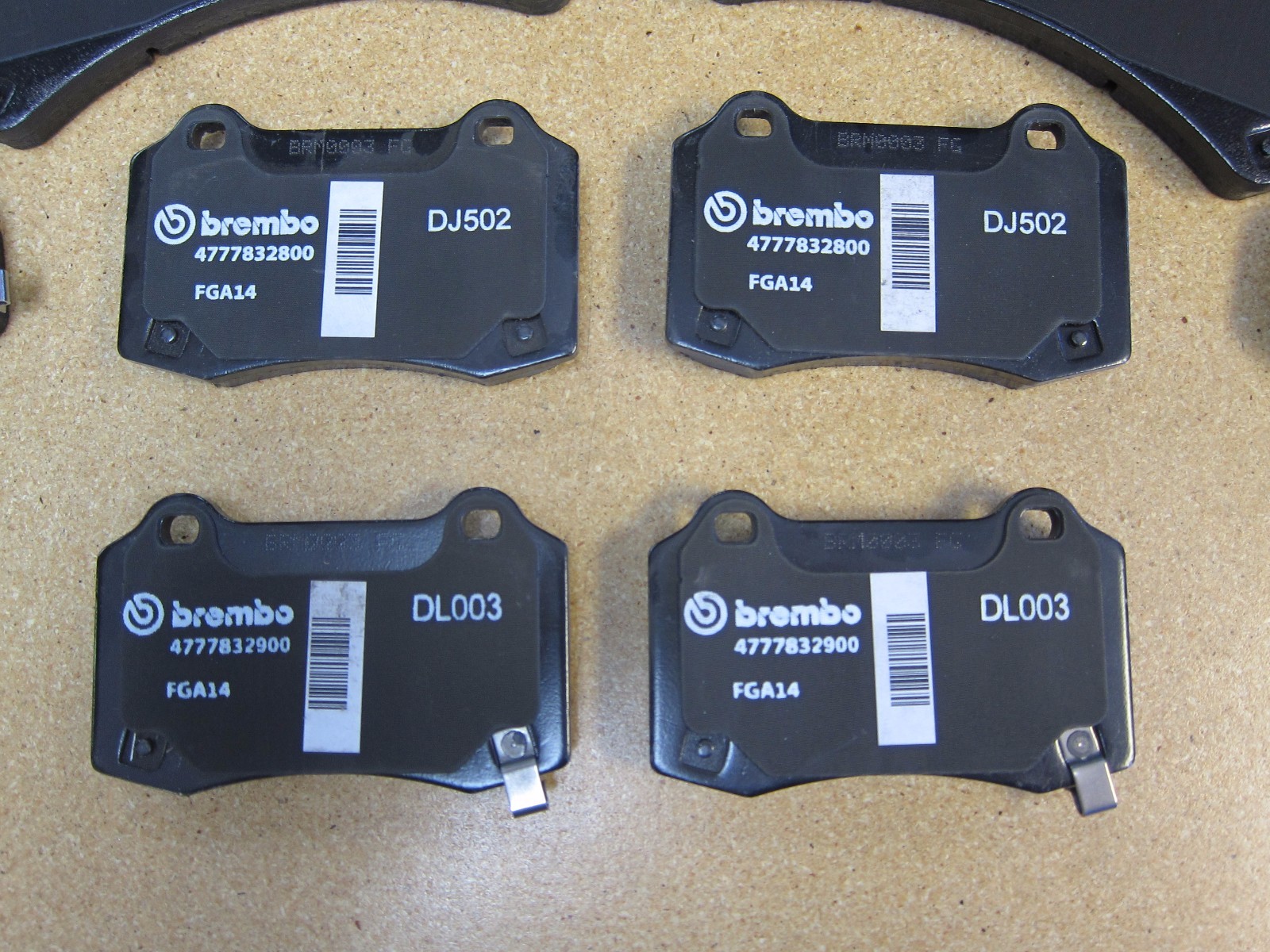 20122017 Jeep Grand Cherokee SRT Brembo Front & Rear Brake Pads Mopar