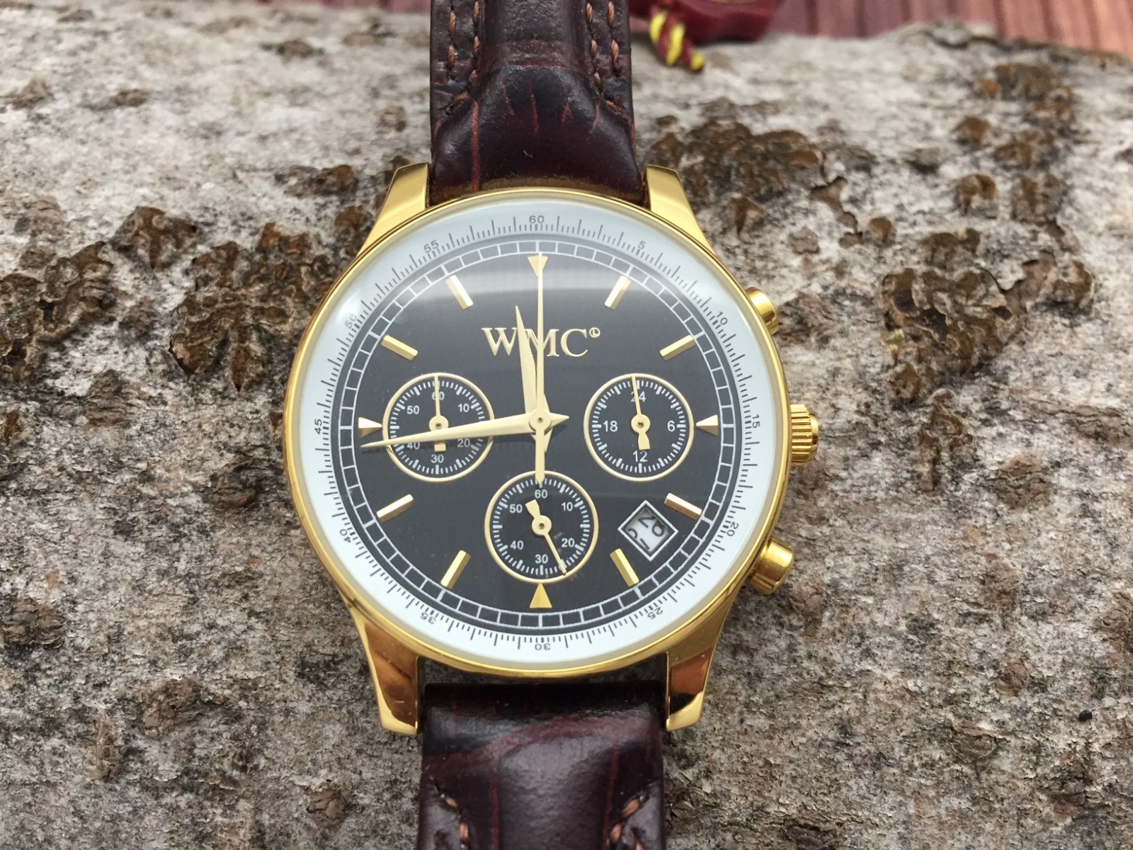 WMC Chronograph quarz movement stainless steel watch stop function