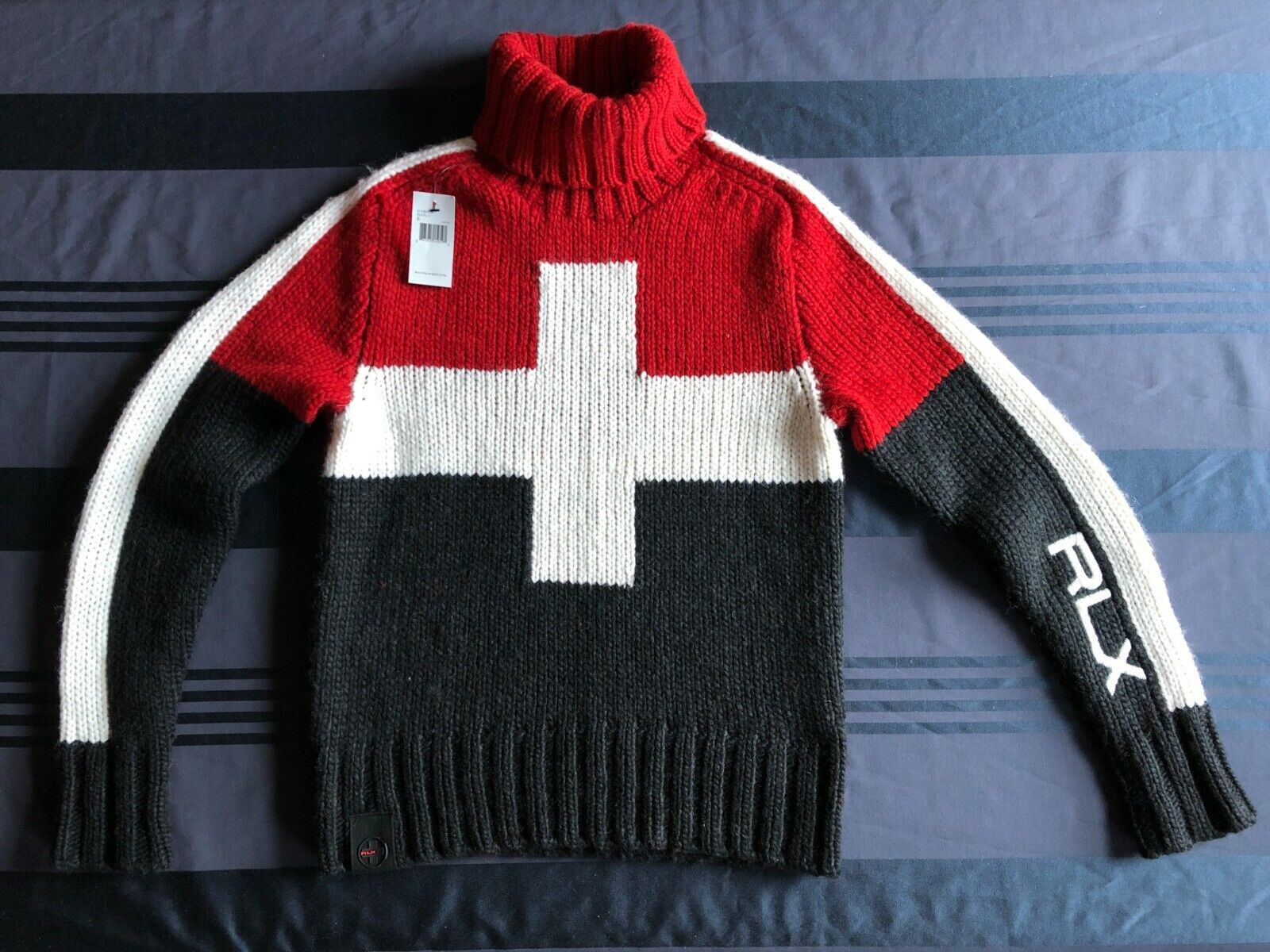 Swiss Stripe Scarlet Sweater Swiss Stripe Scarlet Sweater