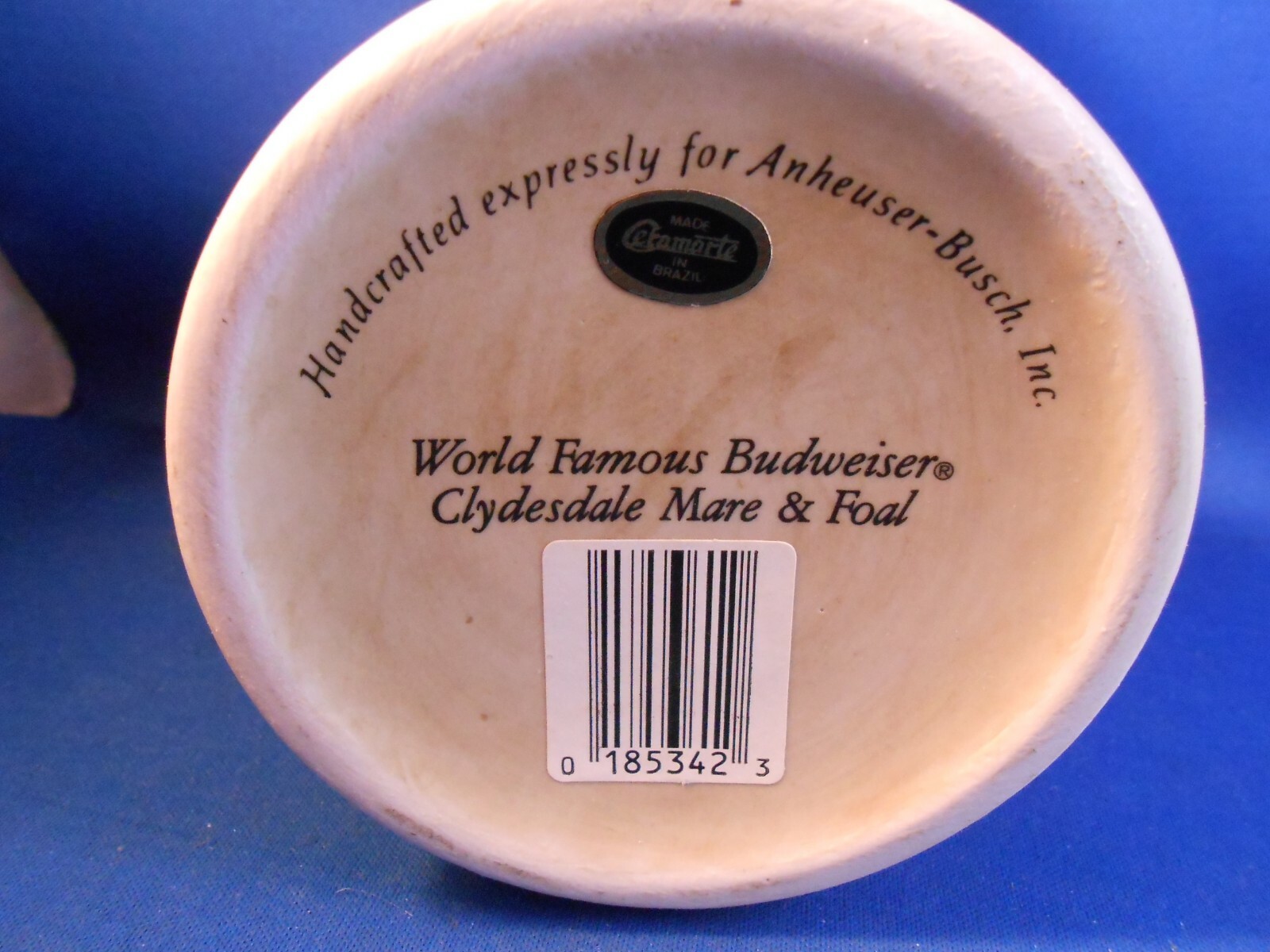 World Famous Budweiser Clydesdale Mare & Foal Stein 5 1/2