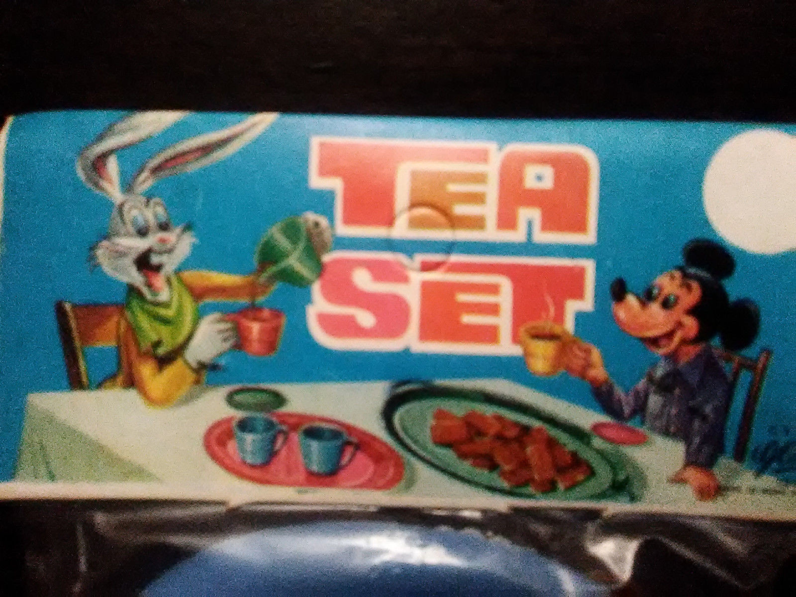 1951 Toy Mickey Mouse Bugs Bunny Miniature Tea Set New In Original Package Rare
