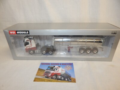 WSI VOLVO FH14 GLOBETROTTER 6x2 TANK TRAILER MANSEL DAVIES & SONS LTD MIB 1:50