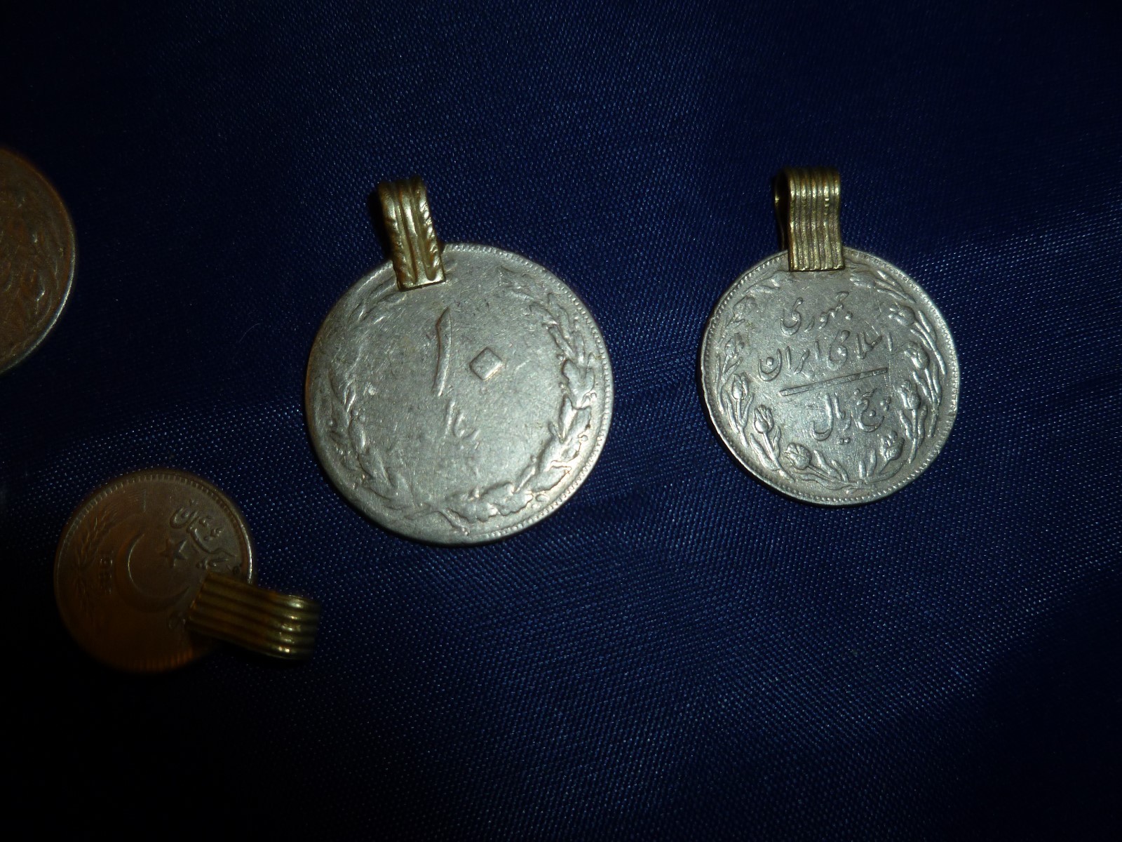Lot of Jewelry Coins Constantinople for Pendants Mixed Sizes  and Pendant of Lio