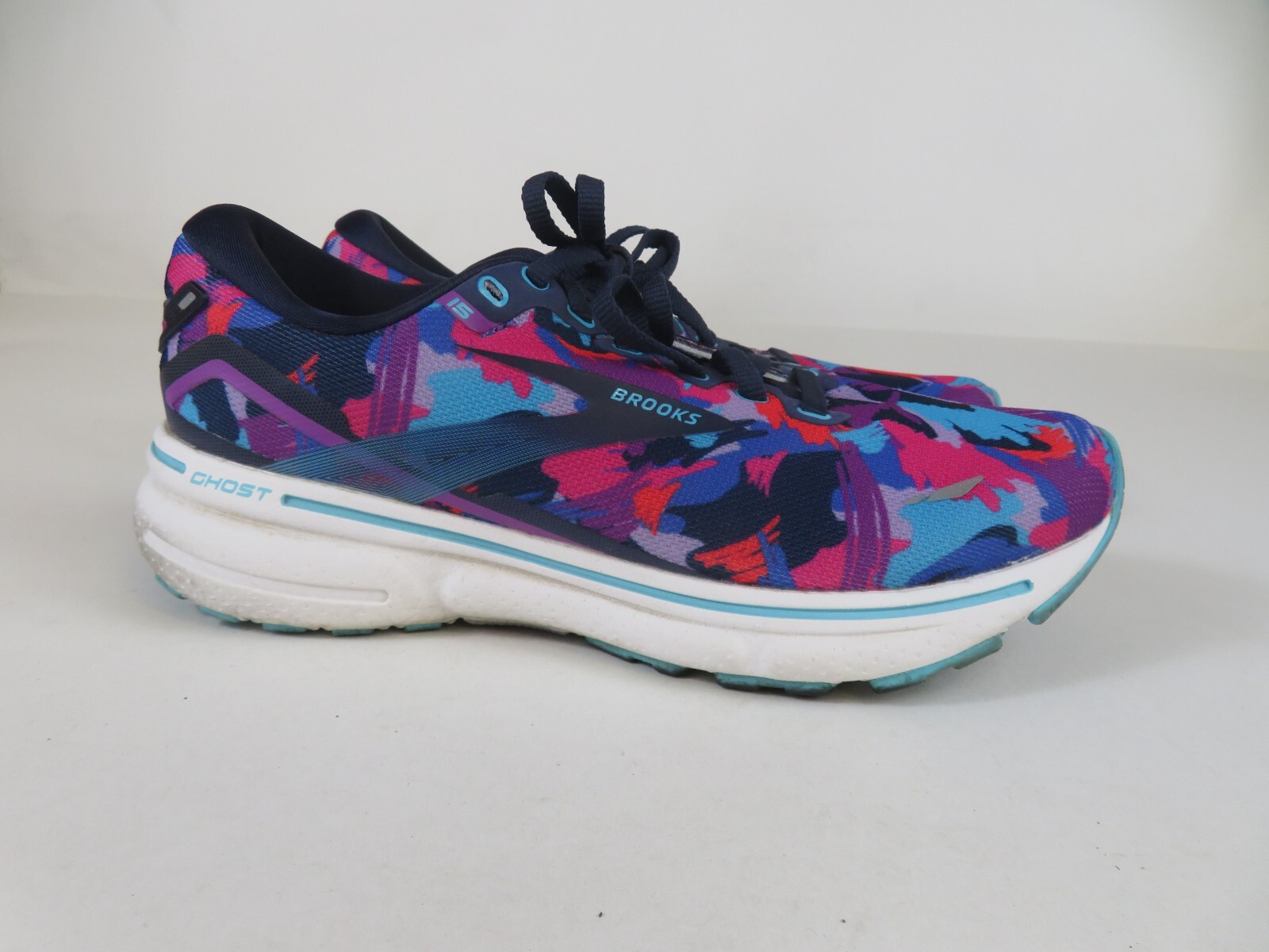 nohohons　1116 Brooks Ghost 15 Womens 7.5 Shoes Running Walking Blue Pink
