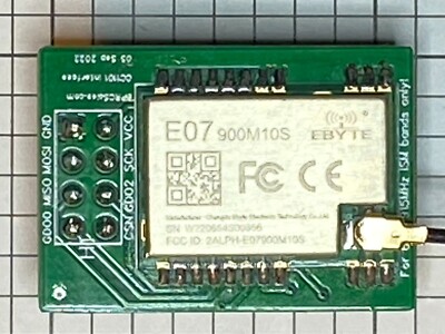 CC1101 Wireless Transceiver 868/915MHZ + U.FL Whip Antenna w/ FCC/CE Cert.
