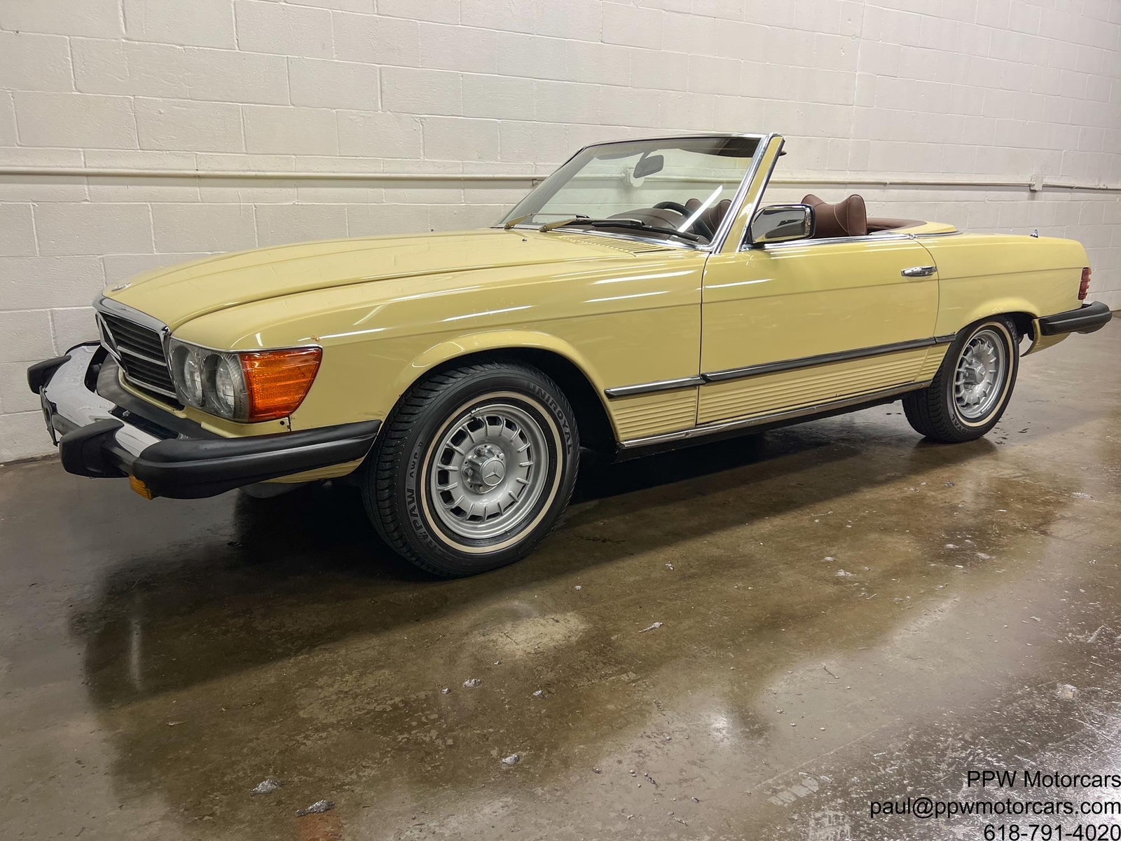 Owner 1977 Mercedes-Benz SL-Class 450SL 73,891 Miles Maple Yellow Convertible 4.5L V8