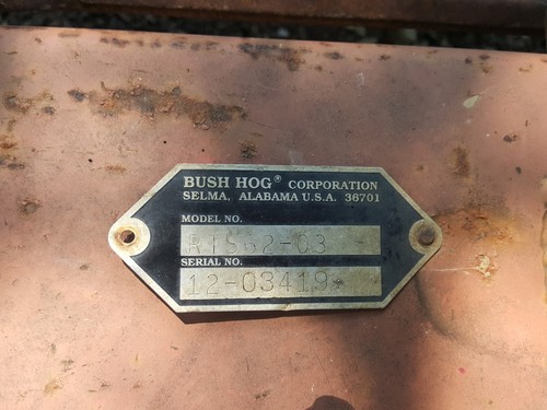 Bush hog brand 3 point rotary tiller