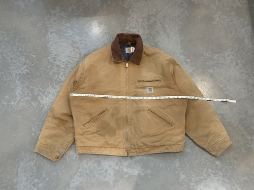 ジャケット・アウター 00s unknown Detroit jacket fade sold) 90's Faded Mocha Carhartt Detroit Jacket JB0873 Size
